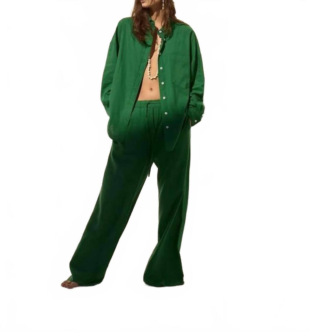 NEW DELUC antibes pants in green